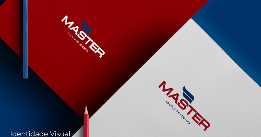 Identidade visual Master Escola de Idiomas